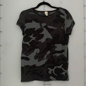 free people camo tee